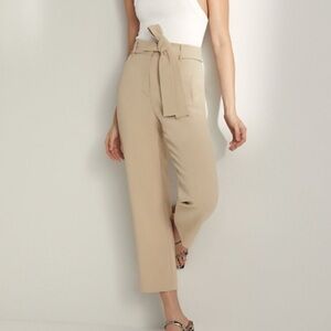Wilfred Tan High-Waisted Trousers